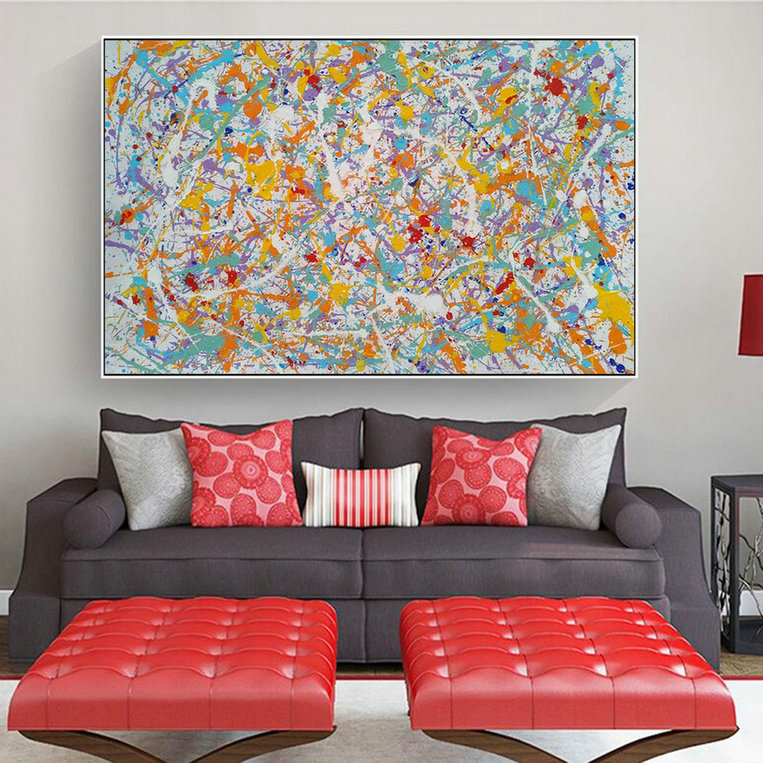 drip painting,large canvas reproductions,large oil painting L602
