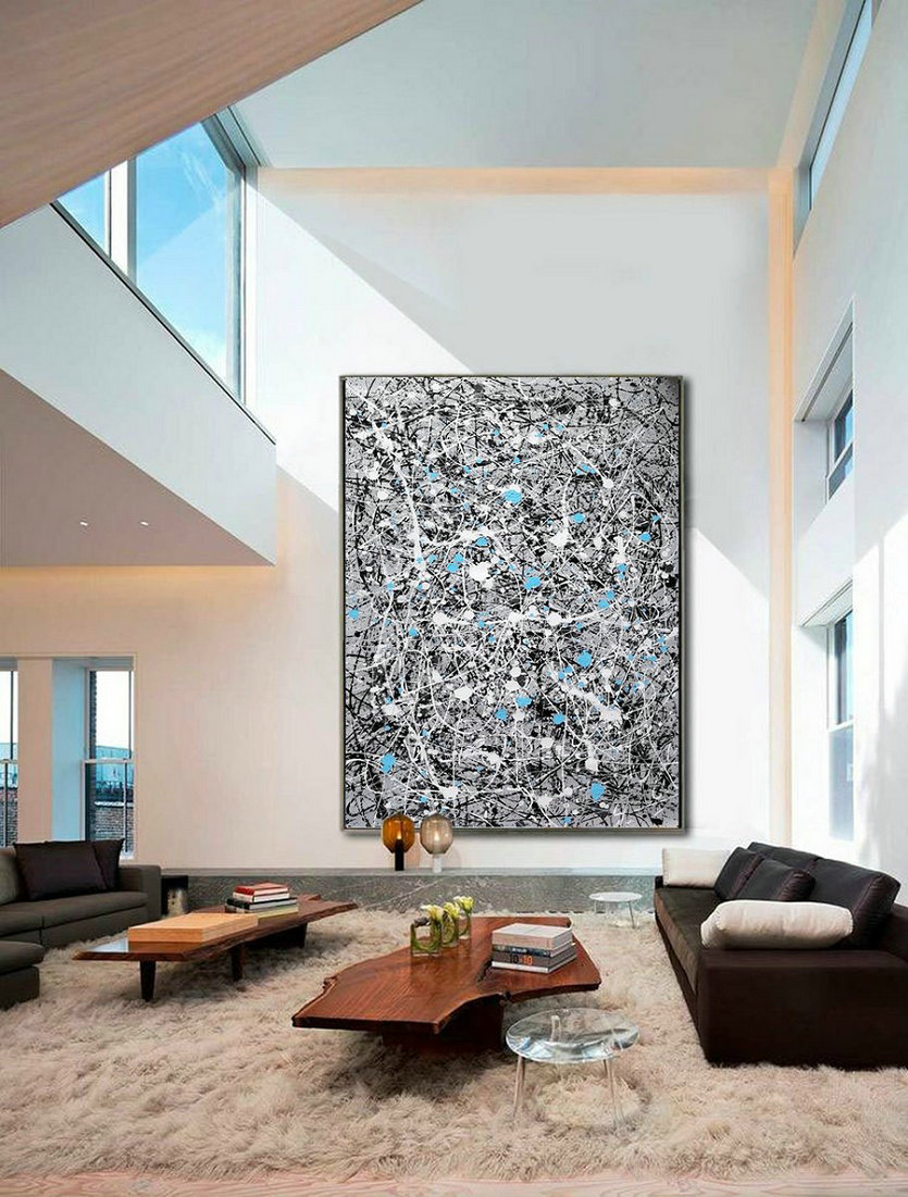 Drip style painting,modern paintings on canvas| large artwork L650