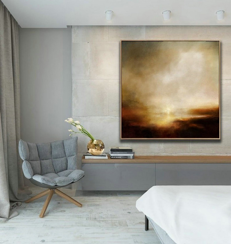Sky Cloud Abstract Painting,Original Sky Art Painting,Large Canvas Art Painting,Large Wall Art Acrylic Painting,Landscape Painting Artwor,Extra Large Wall Canvas
