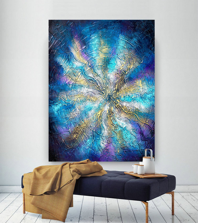 Extra Large Wall Art Original Painting On Canvas Contemporary Wallart Modern Abstract Living Room Wall Artcolorful Abstract Painting Lac654,Large Canvas Landscape Art