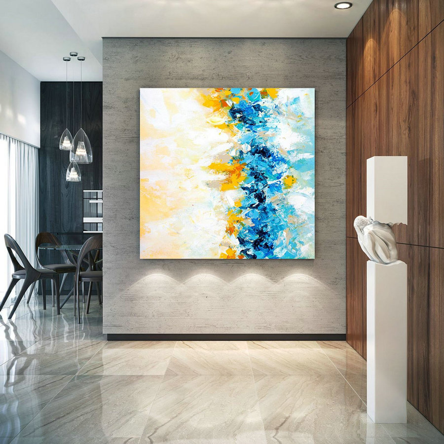 Extra Large Wall Art On Canvas, Original Abstract Paintings , Contemporary Art, Mdoern Living Room Decor ,Office Oversize Artworks Lac638,Modern Canvas Pictures