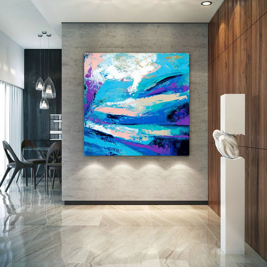 Extra Large Wall Art Original Art Bright Abstract Original Painting On Canvas Extra Large Artwork Contemporary Art Modern Home Decor Lac658,Vertical Canvas Wall Art