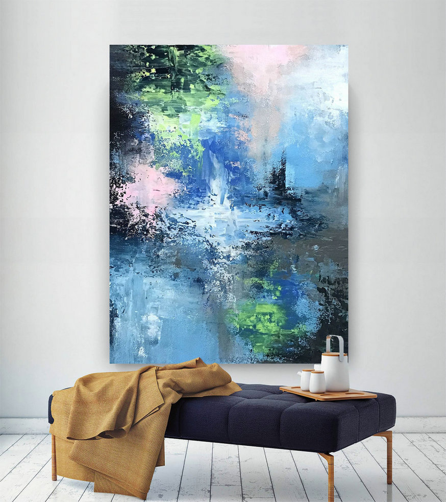 Large Abstract Painting,Modern Abstract Painting,Texture Painting,Modern Oil Canvas,Xl Abstract Painting,Textured Art Dic052,Super Large Canvas