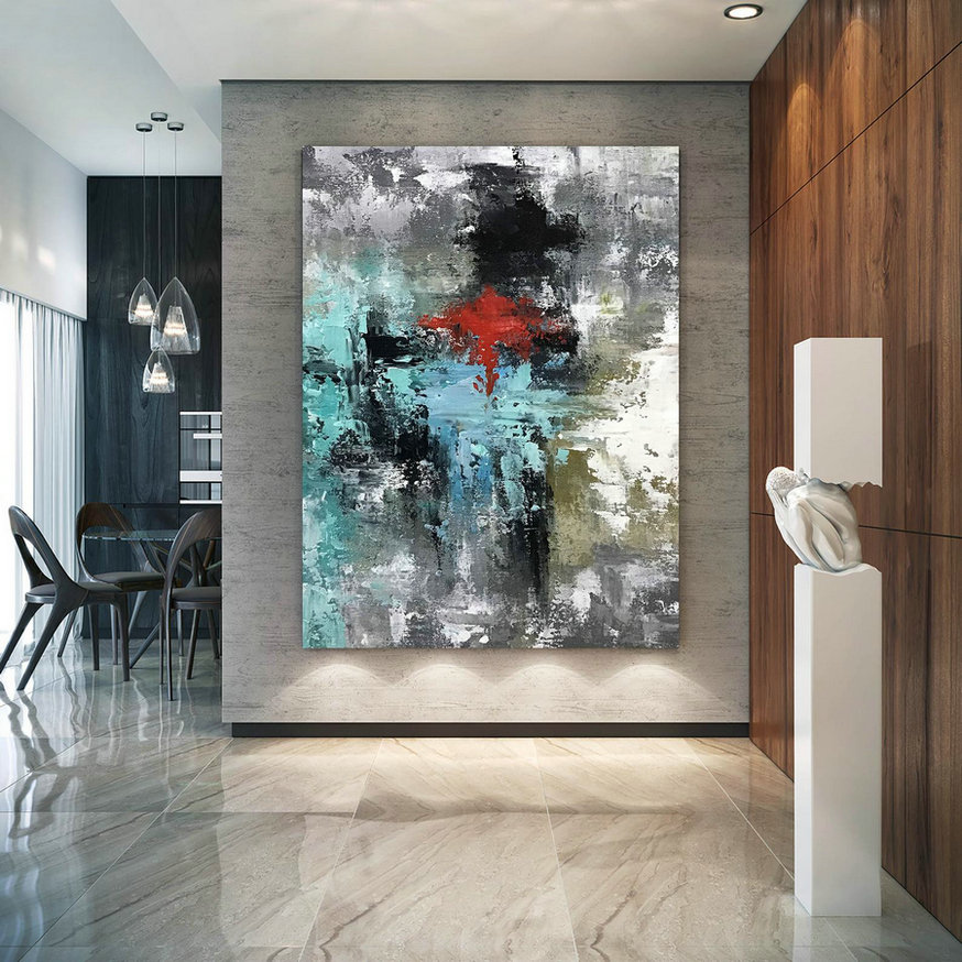 Large Original Abstract Painting Modern Art Living Room Decor Paintings On Canvas Wall Office D2c034 Big Artwork - Abstract Art Room Decor