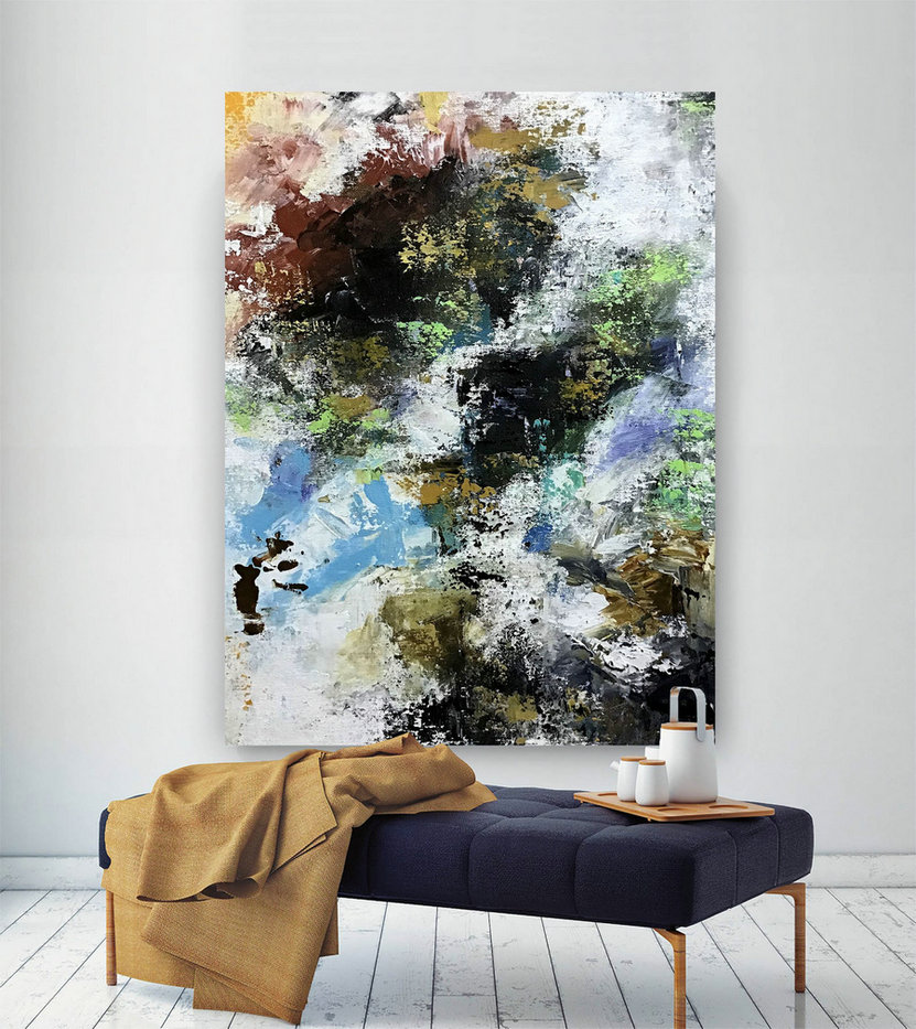 Large Abstract Painting,Modern Abstract Painting,Acrylics Paintings,Home Decor Wall,Abstract Painting,Texture Wall Art Bnc101,Extra Large Wall Art Decor