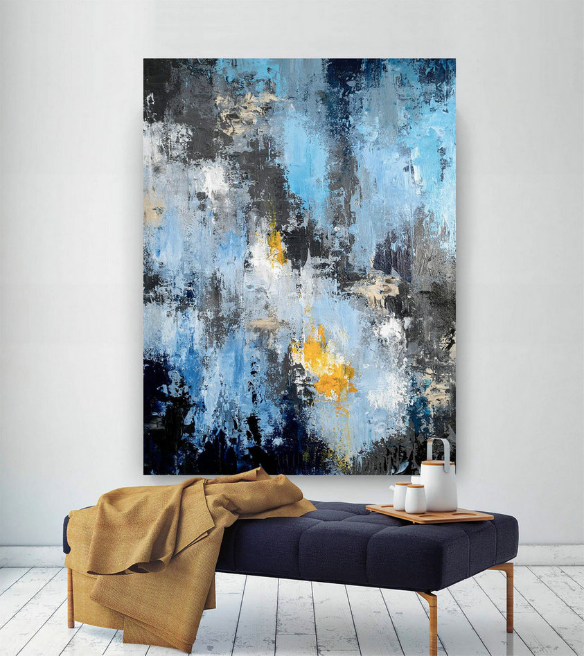 Extra Large Abstract Painting - Modern Art, New Home Decor,Canvas Art, Acrylic Painting ,Textured Art, Contemporary Art,Large Artwork Bnc017,Large Canvas For Cheap