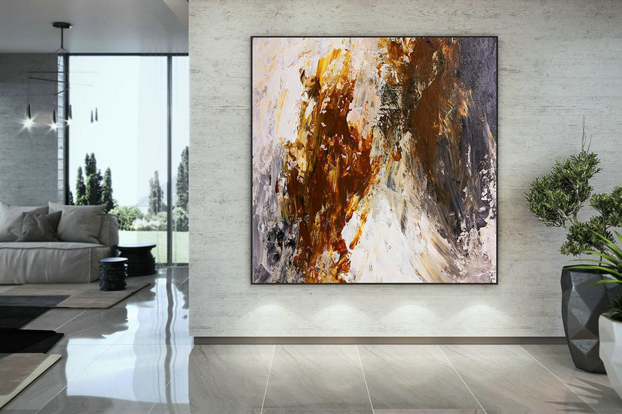 Extra Large Wall Art Palette Knife Artwork Original Painting,Painting On Canvas Modern Wall Decor Contemporary Art, Abstract Painting Dmc173,Modern Art On Canvas For Sale