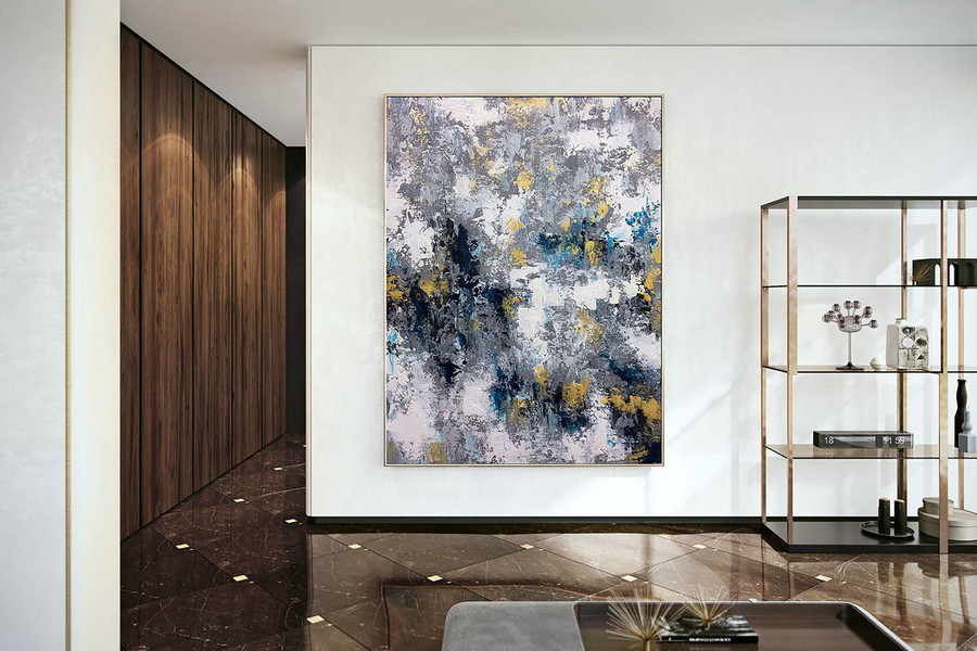 Extra Large Painting , Modern Acrylic Painting On Canvas
